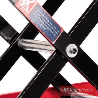 Soporte elevador tipo tijera para moto. 500 Kg. - 380 x 235 mm.