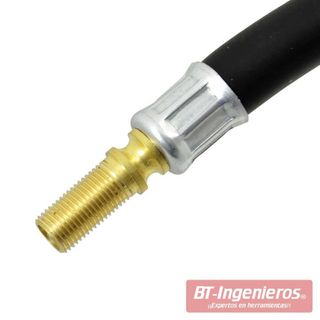 Alargador de válvula flexible de goma. 180 mm.