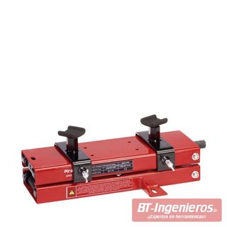 Soporte elevador de tijera para moto con bases ajustables. 500 Kg.
