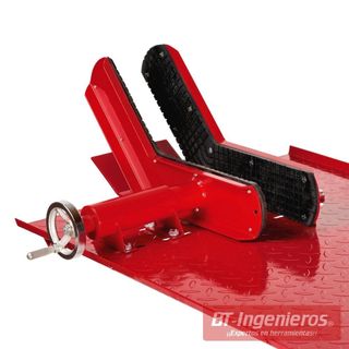 Elevador de motos de tijera hidráulico y neumático. 450 Kg.