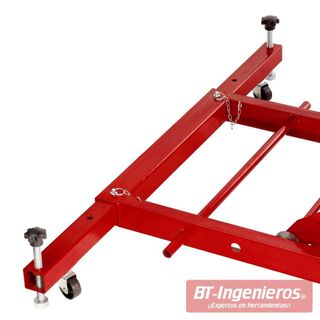 Elevador de motos de tijera hidráulico y neumático. 450 Kg.