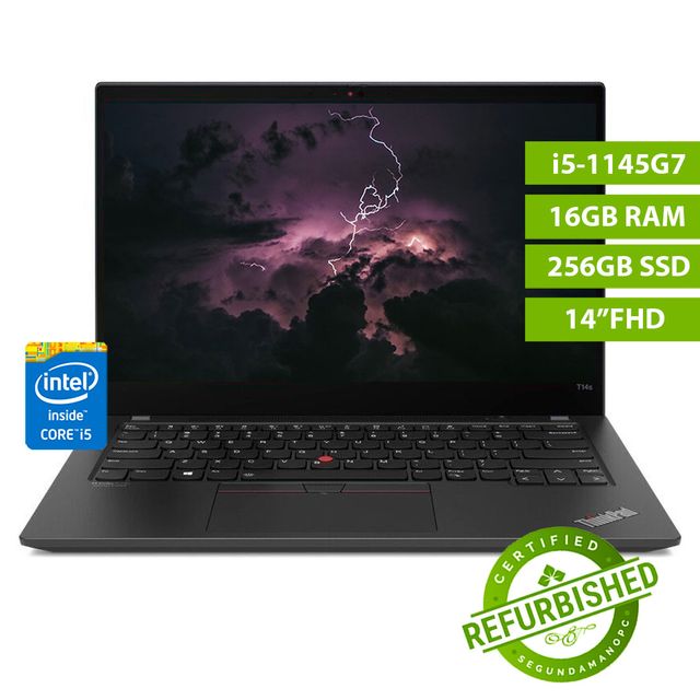 Lenovo ThinkPad T14s G2, i5-1145G7, 16GB RAM, 256G