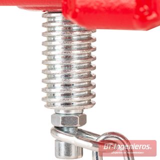Soporte transversal para gato hidráulico Piramide ST-GT2 – 1,5–2 T, ancho 580–920 mm, platos Ø118 mm