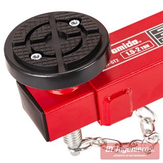 Soporte transversal para gato hidráulico Piramide ST-GT2 – 1,5–2 T, ancho 580–920 mm, platos Ø118 mm