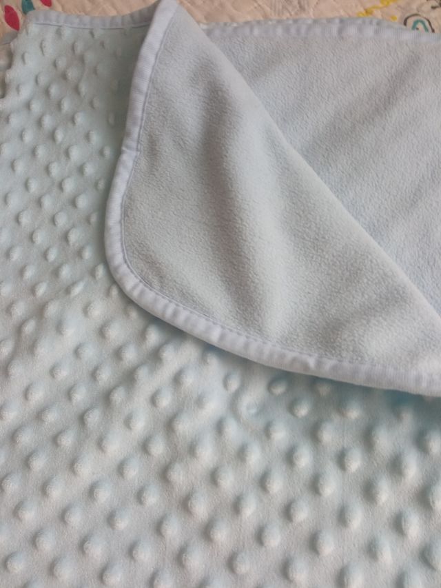 Manta de bebé azul celeste cielo