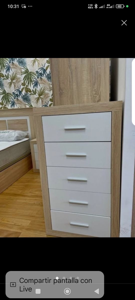 Dormitorio moderno - 6 piezas