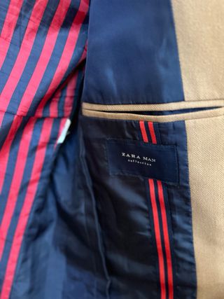 Chaqueta beige hombre