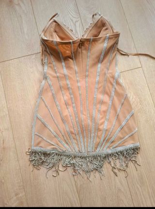 Vestido baile pedrería S