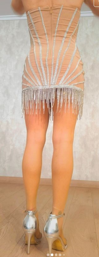 Vestido baile pedrería S