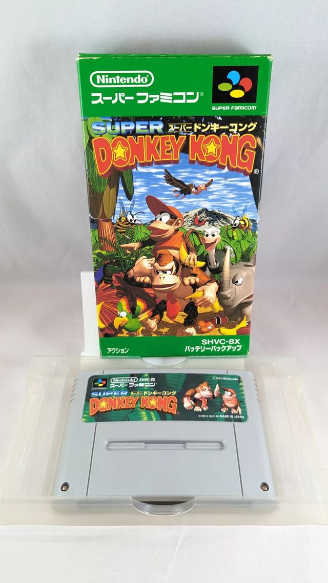 SUPER FAMICOM - Donkey Kong (game+box) Super Ninte