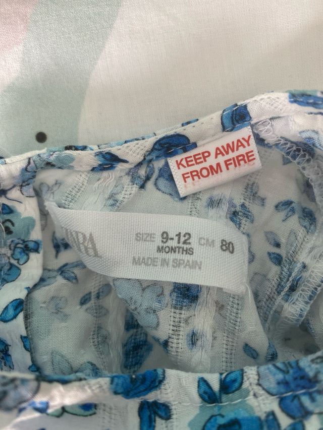 Blusa Zara bebé 9-12m