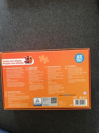 Puzzle 3D animales safari (63 piezas)