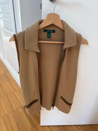 Chaleco Ralph Lauren beige talla S