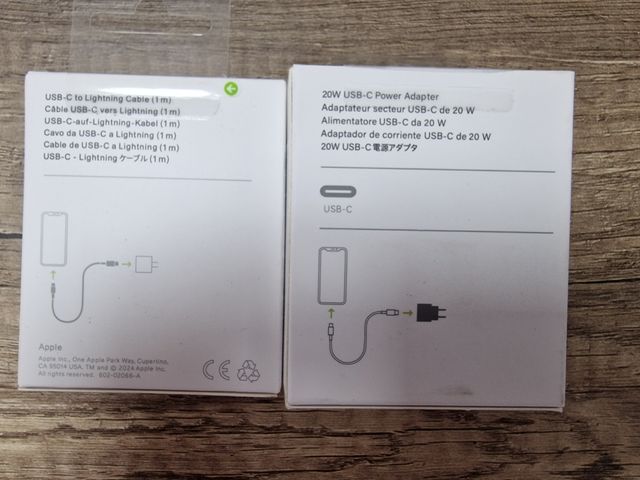 Cargador Apple 20W + Cable USB-C a Lightning
