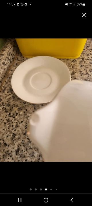 Juego 2 Tazones Porcelana antiguos