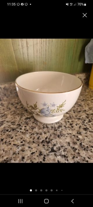 Juego 2 Tazones Porcelana antiguos
