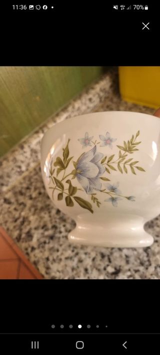 Juego 2 Tazones Porcelana antiguos