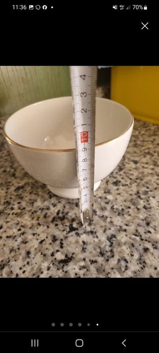 Juego 2 Tazones Porcelana antiguos