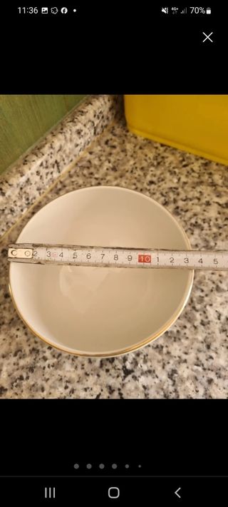 Juego 2 Tazones Porcelana antiguos