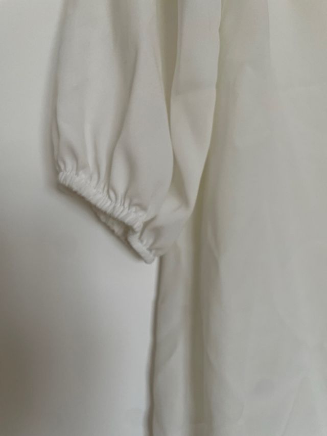 Blusón/Vestido Blanco con Lazo