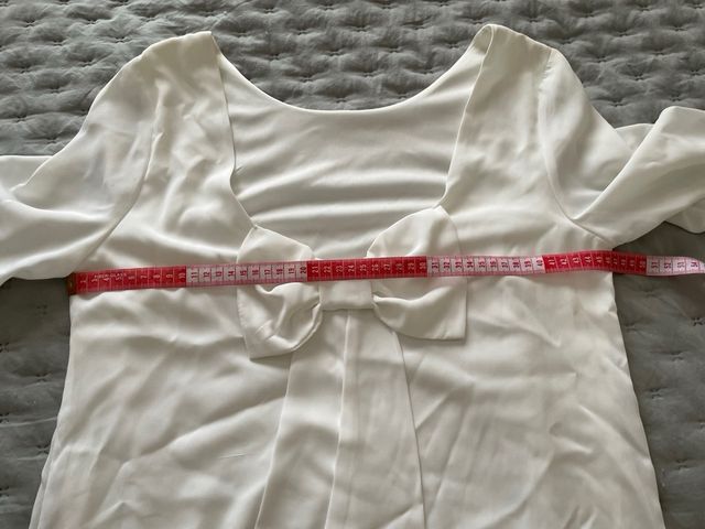 Blusón/Vestido Blanco con Lazo