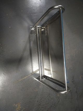 Estantería metálica  plata,para cocina