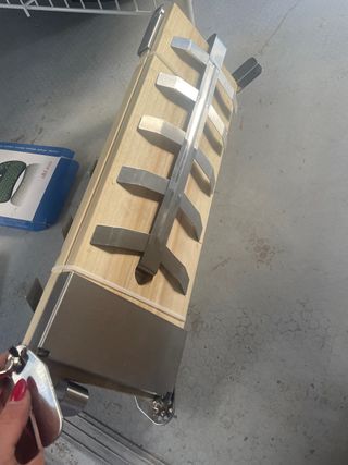 Tabla Barbacoa Acero Inox. Madera