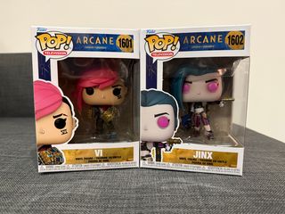 Funko Pop Arcane Jinx 1602 e Vi 1601