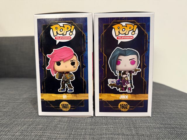 Funko Pop Arcane Jinx 1602 e Vi 1601