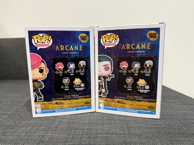 Funko Pop Arcane Jinx 1602 e Vi 1601