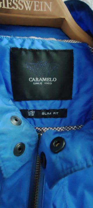 Cazadora Caramelo azul hombre primavera