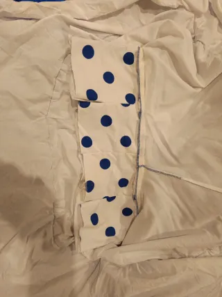 Traje Flamenca lunares azul blanco