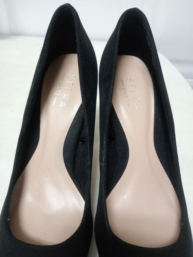 Zapatos negros tacón mujer