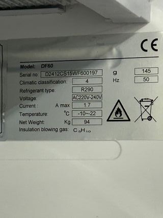 CONGELADOR VERTICAL - DF60