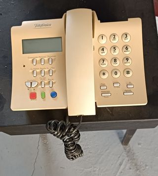 Teléfono vintage Alcatel Telefónica - Beige