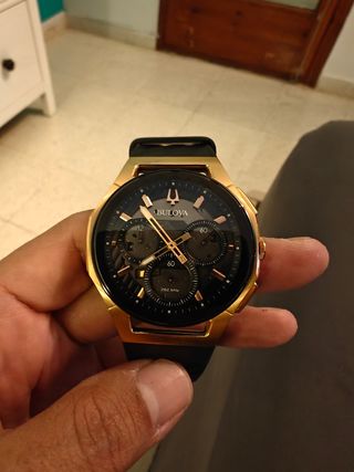 Bulova Curve Cronografo Negro-Dorado
