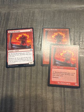 Blazing Rootwalla x3 dos FOIL Magic