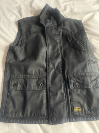 chaleco  vaquero engomado  g star 