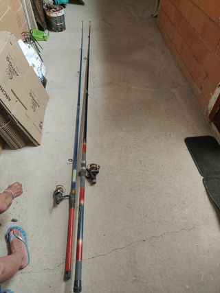 Lote Cañas Pescar Vintage