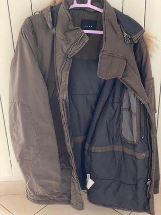 Giubbino KOAH verde oliva con cappuccio