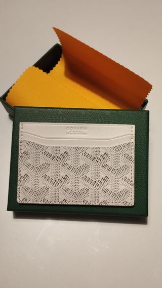 Goyard - Tarjetero Gris Blanco