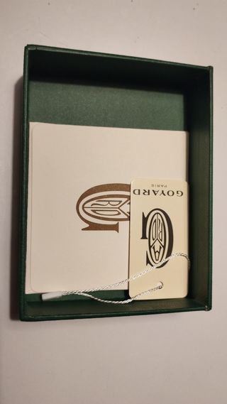 Goyard - Tarjetero Gris Blanco