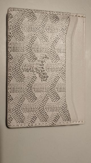 Goyard - Tarjetero Gris Blanco
