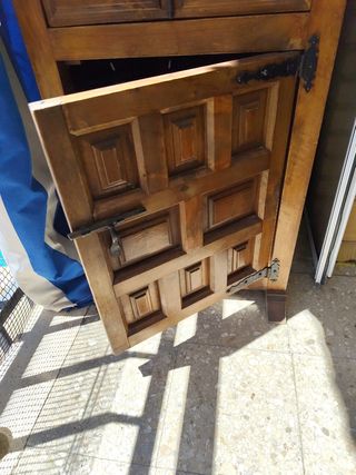 Mueble madera maciza estilo rústico