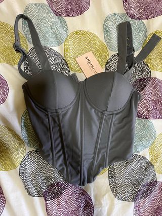Top Shein gris talla XS