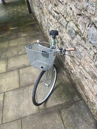 Bicicleta paseo vintage verde
