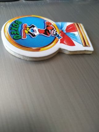 Cromo pegatina Goofy, Panrico, antigua