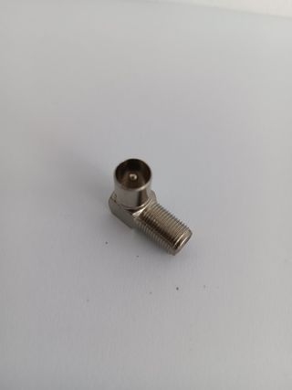 Saca c/10 Adaptador de ângulo F fêmea -Coax. macho