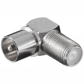 Saca c/10 Adaptador de ângulo F fêmea -Coax. macho