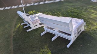 Asientos de palet blancos - 2uds
